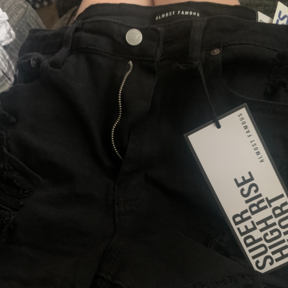 New with tags distressed denim shorts
